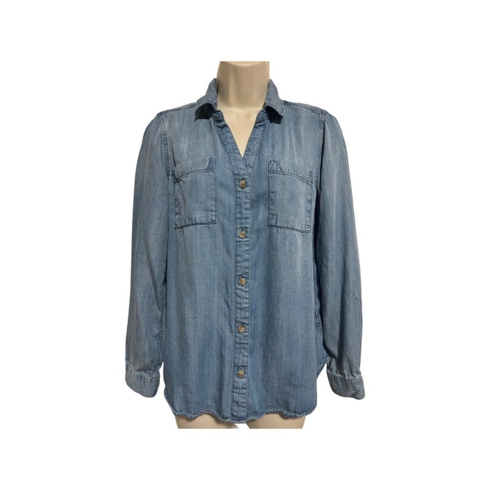 Altar'd State Chambray Denim button down shirt